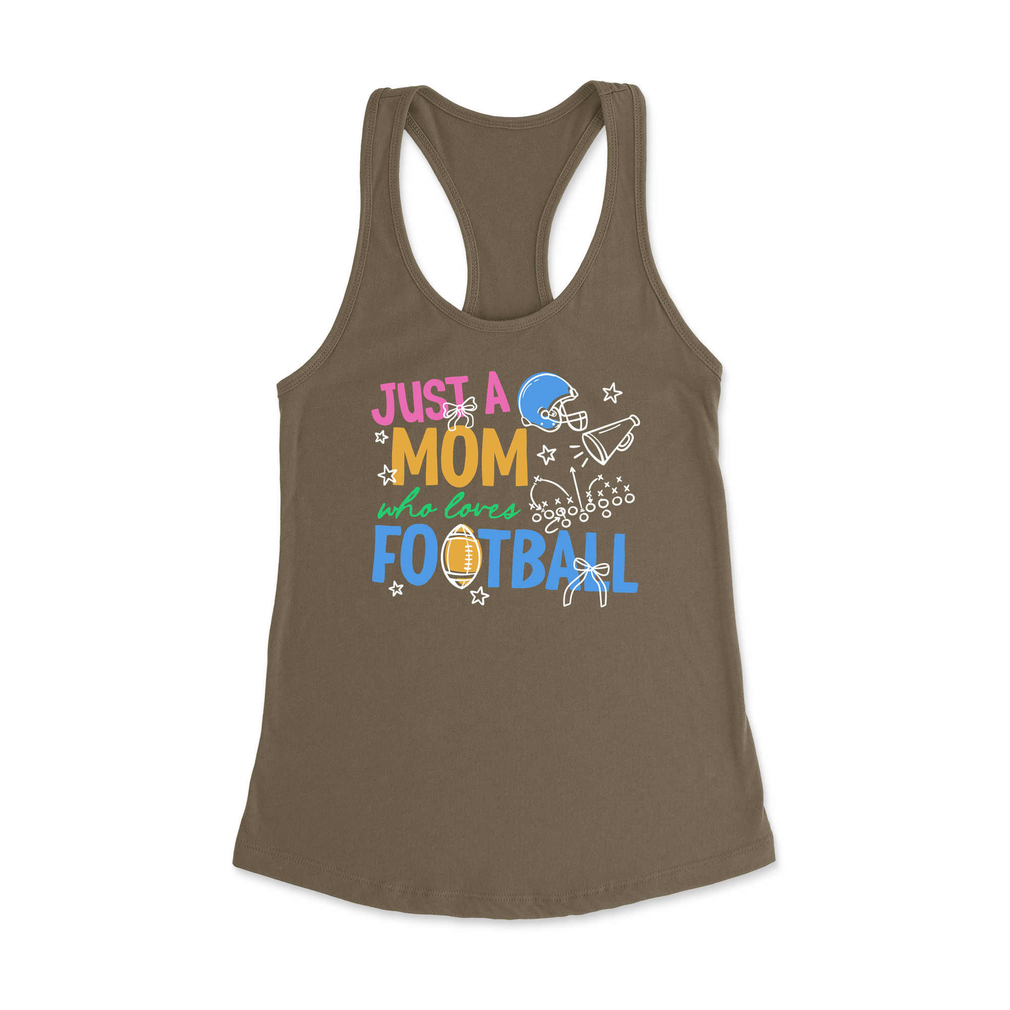 Womens X-Small Military Green Style_Tank Top
