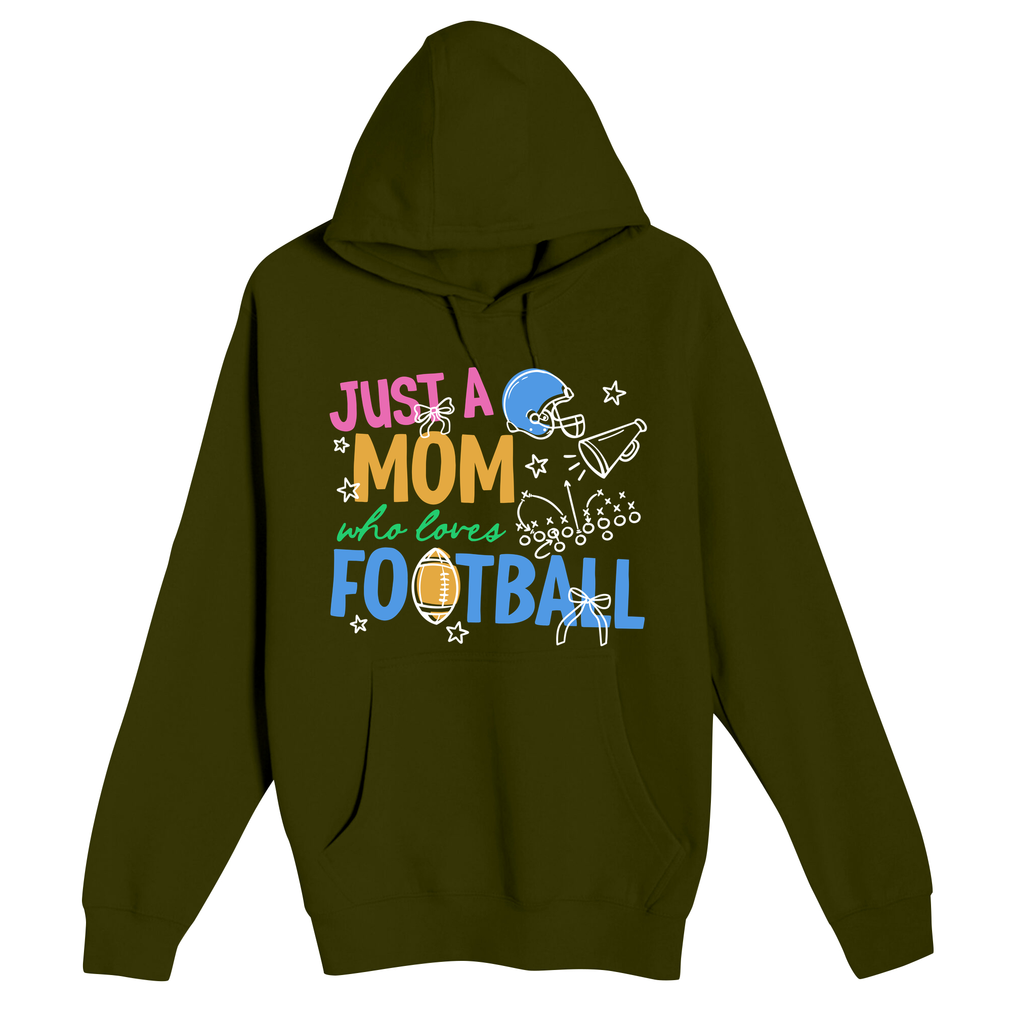 Unisex Small Army Pullover Hooded Sweatshirt
