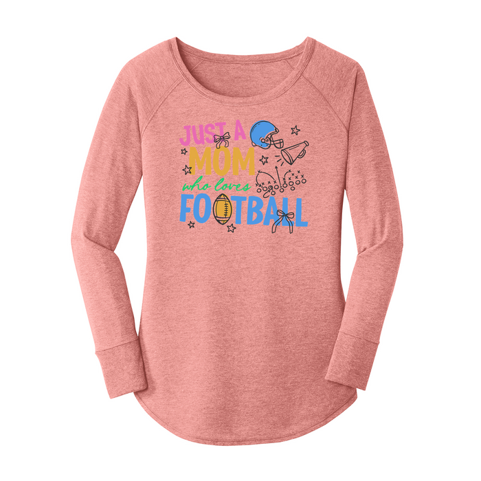 Womens X-Small Light Pink Long Sleeve Tunic Tee