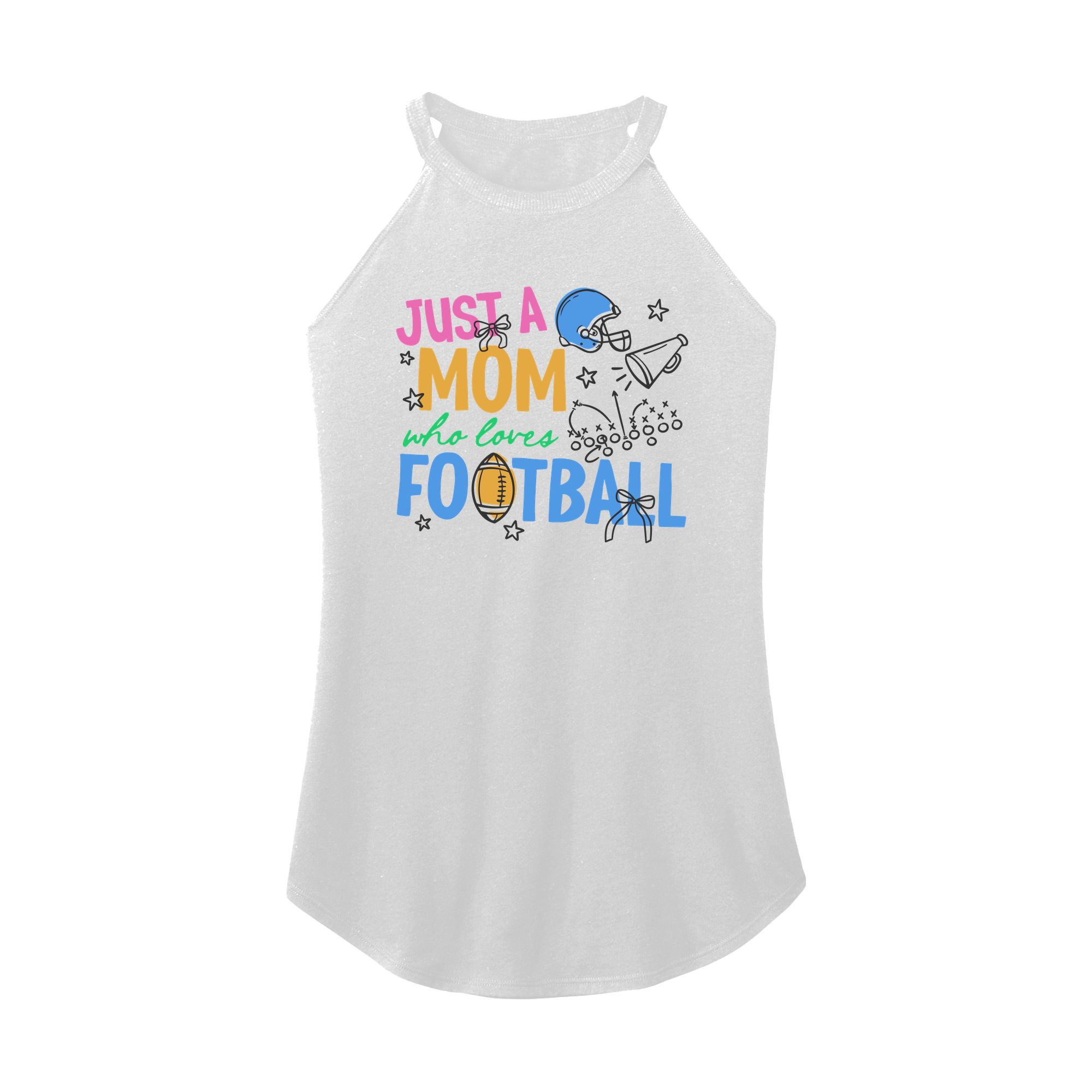 Womens X-Small White Rocker Tank Top