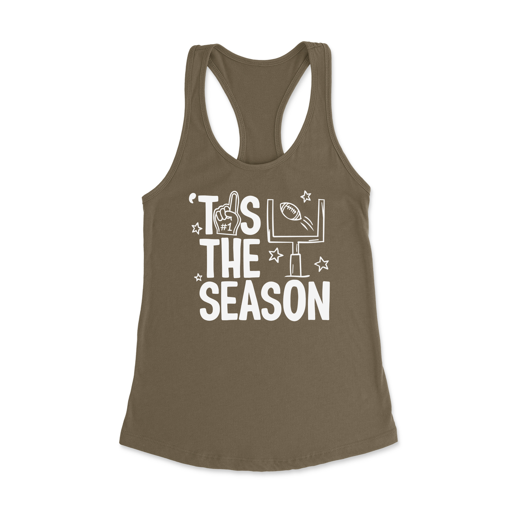 Womens X-Small Military Green Style_Tank Top