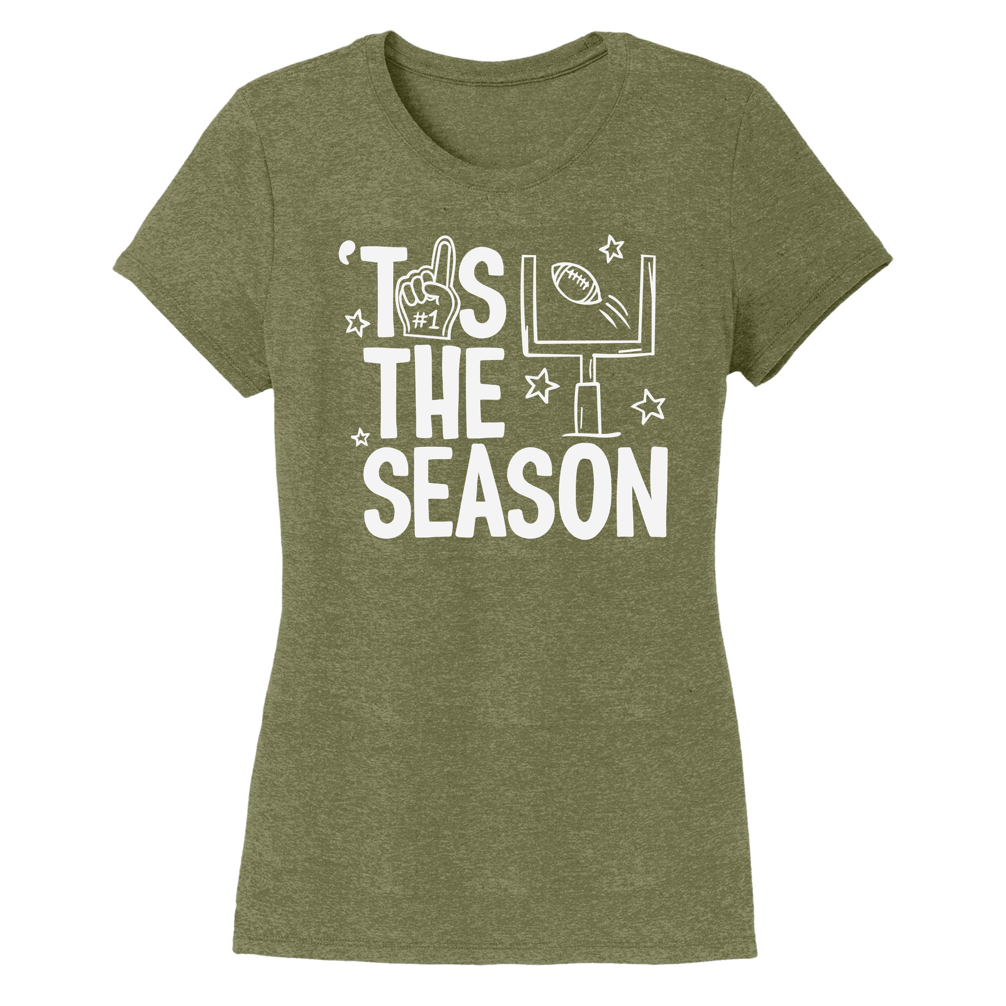 Womens X-Small Military Green Style_T-Shirt