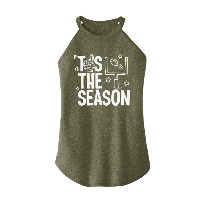 Womens X-Small Military Green Rocker Tank Top
