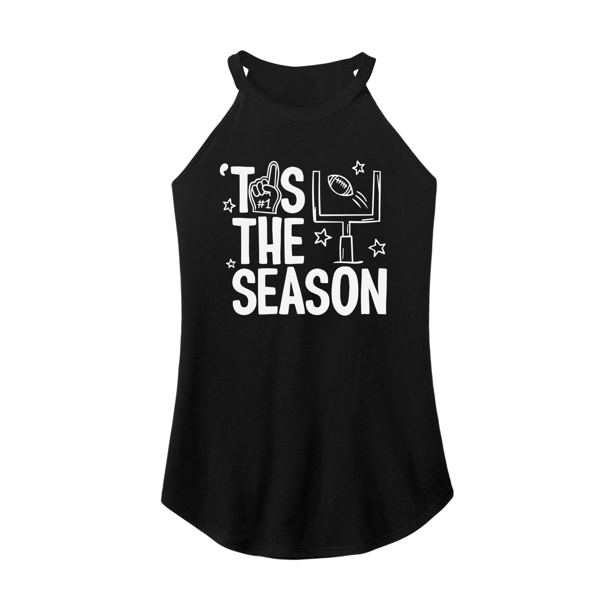 Womens X-Small Black Rocker Tank Top