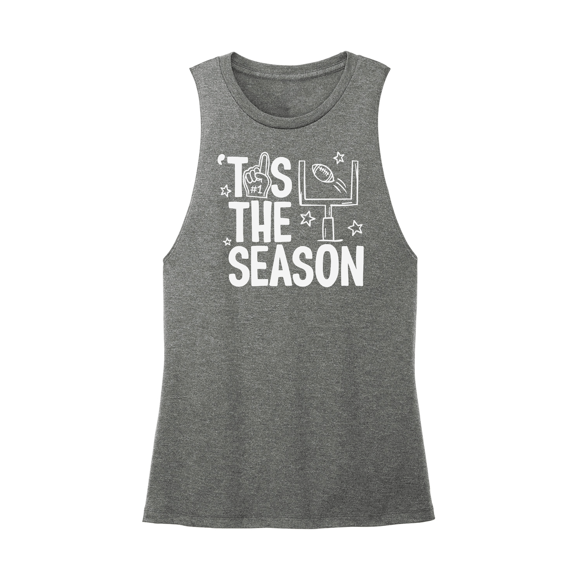 Womens X-Small Dark Gray Muscle Tank