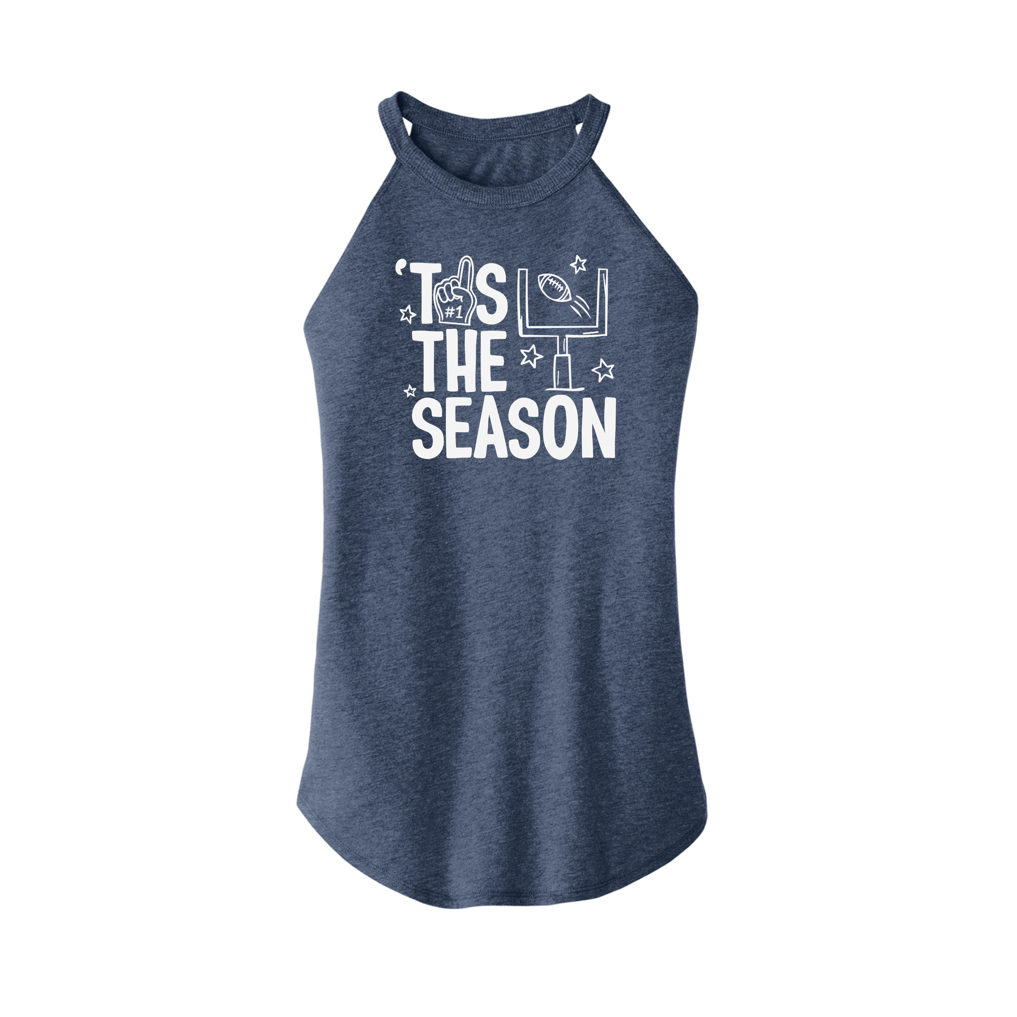 Womens X-Small Navy Heather Tank Top