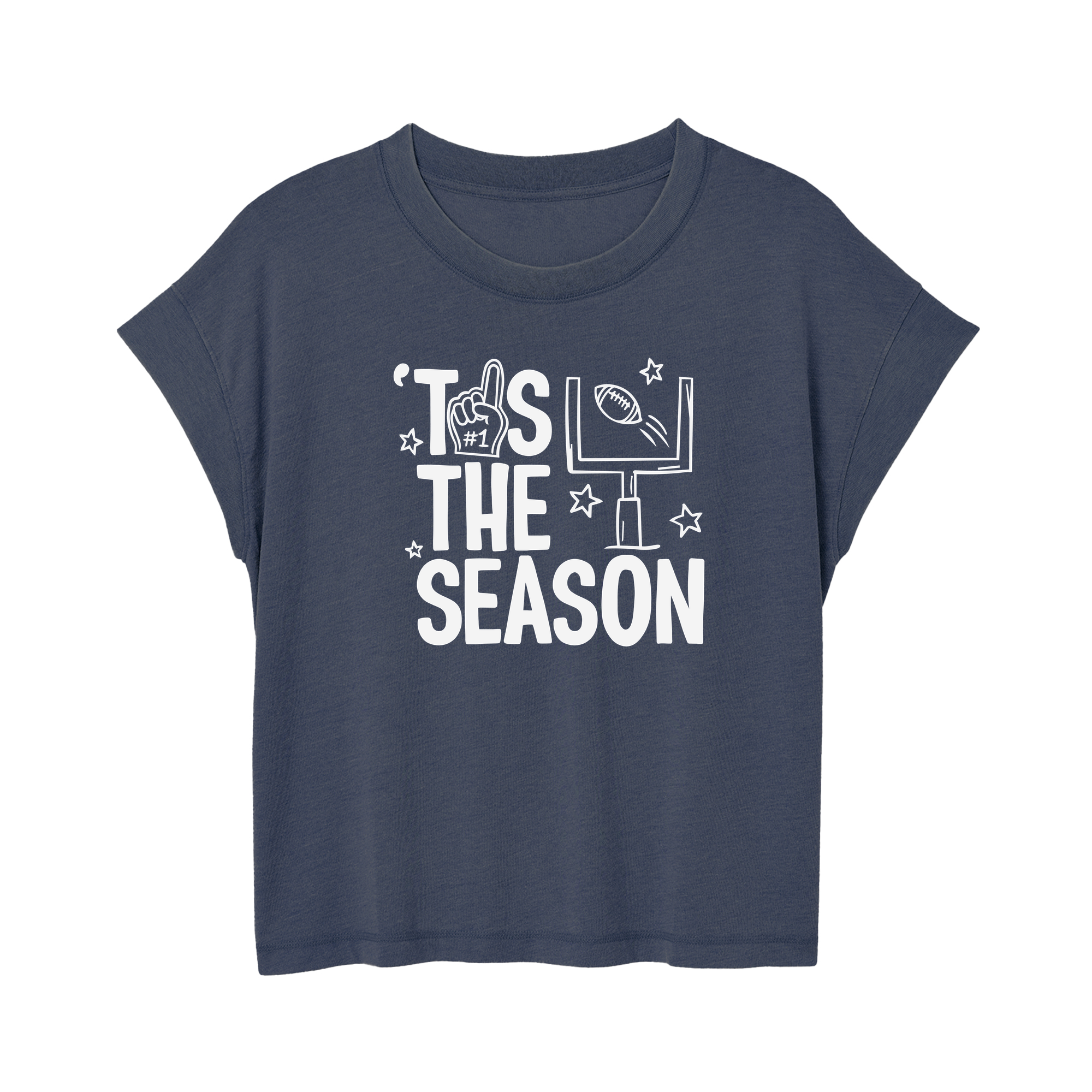 Womens Small Navy Style_T-Shirt