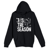 Unisex Small Black Pullover Hooded Sweatshirt