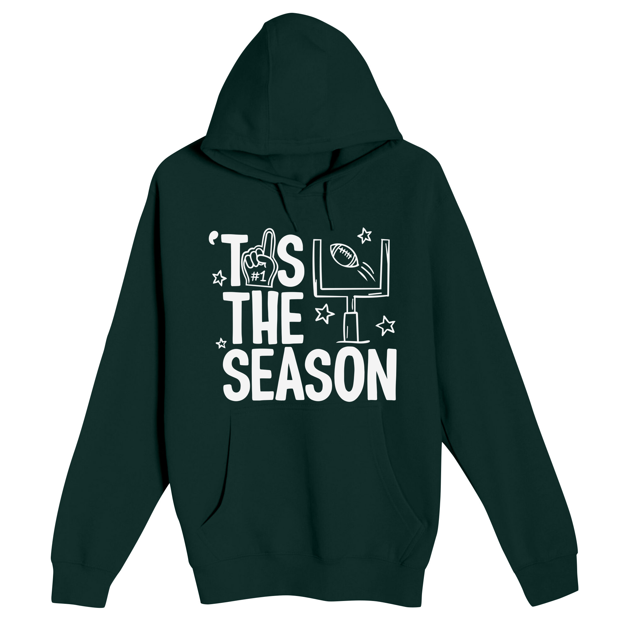 Unisex Small Sport Green Pullover Hooded Sweatshirt