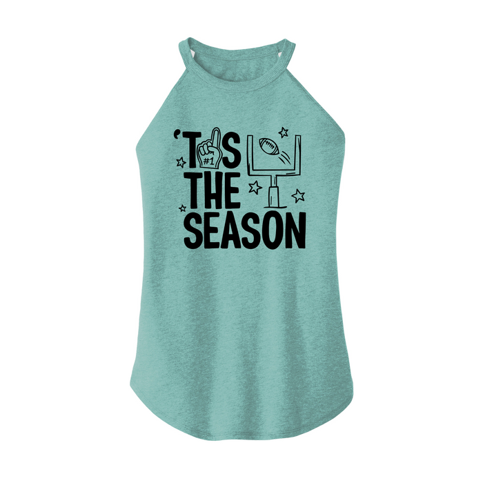 Womens X-Small Teal Rocker Tank Top