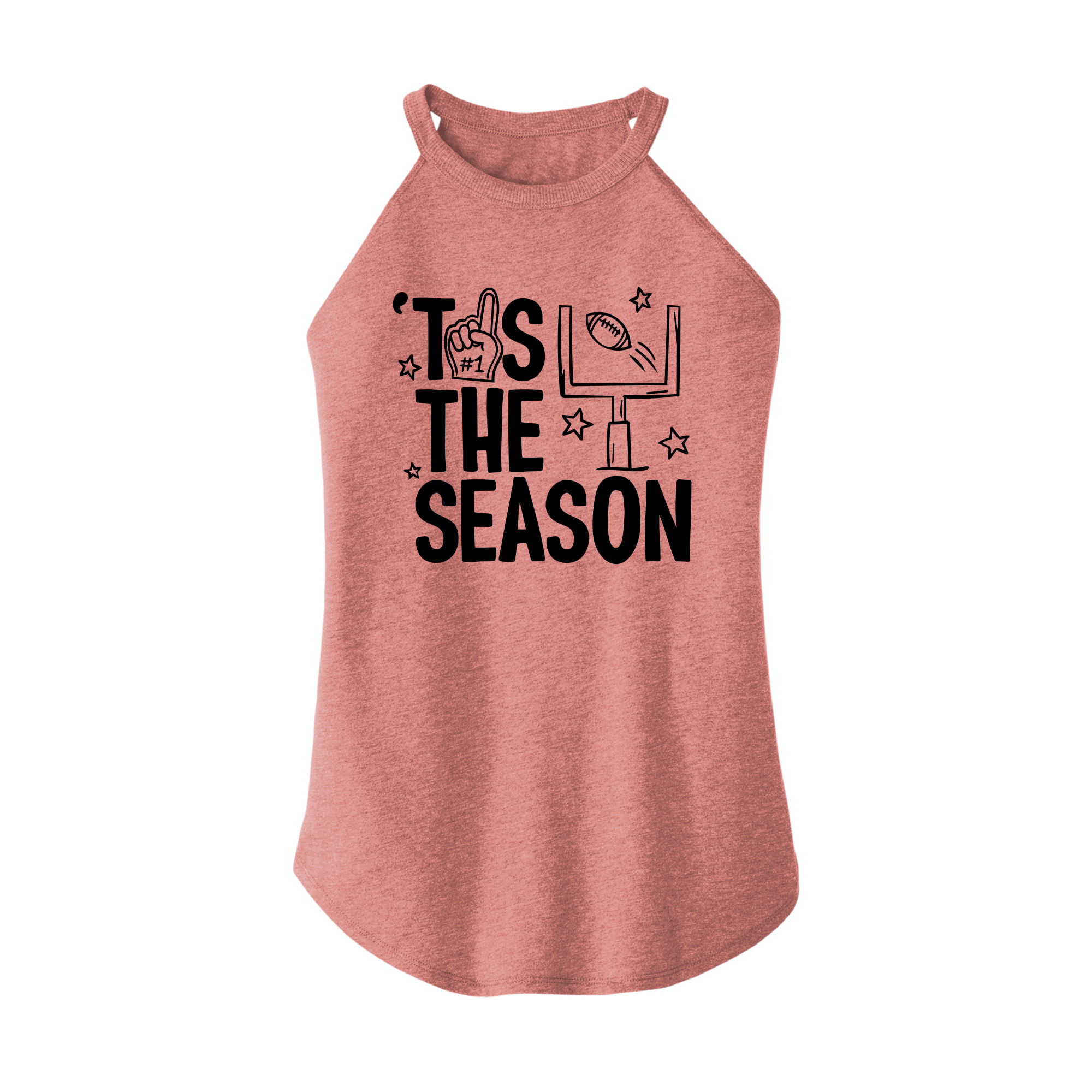 Womens X-Small Light Pink Rocker Tank Top