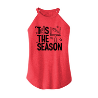 Womens X-Small Red Rocker Tank Top