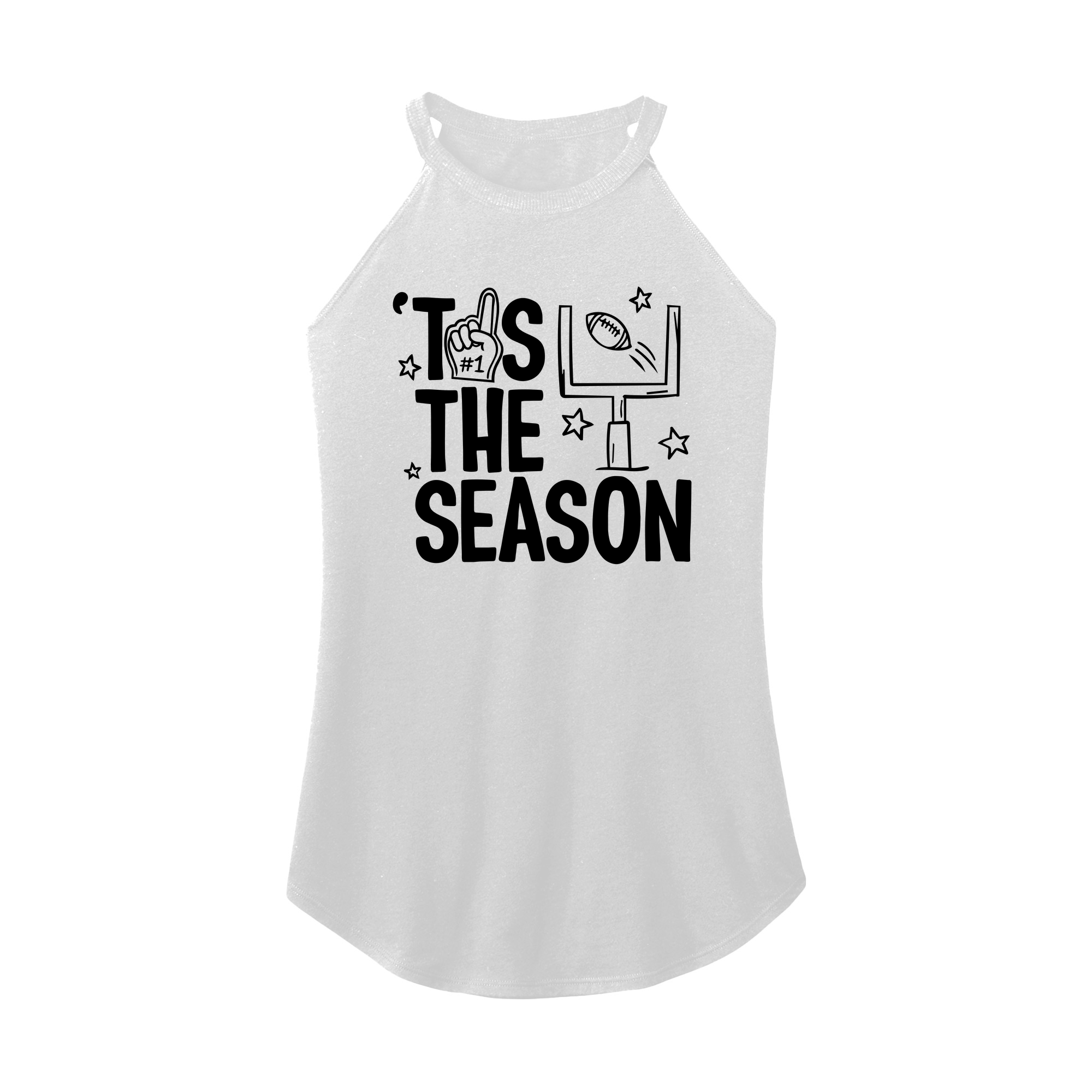 Womens X-Small White Rocker Tank Top