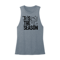 Womens X-Small Teal Muscle Tank