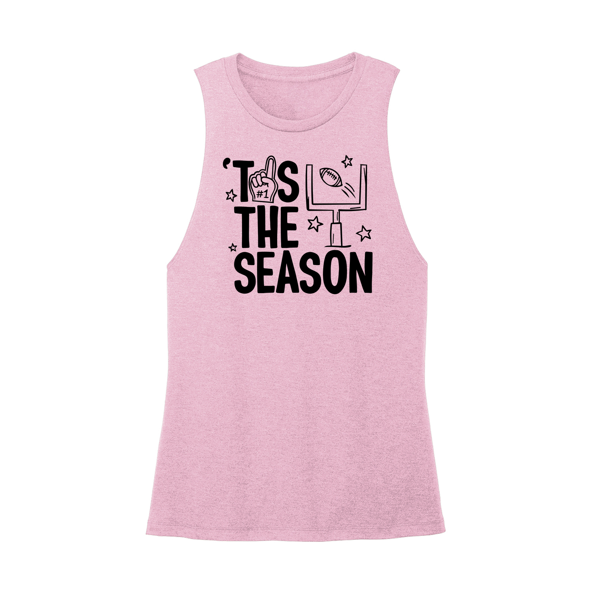 Womens X-Small Light Pink Muscle Tank