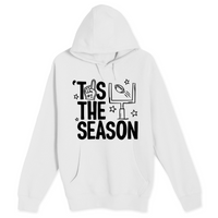 Unisex Small White Pullover Hooded Sweatshirt