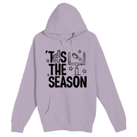 Unisex Small Lilac Pullover Hooded Sweatshirt