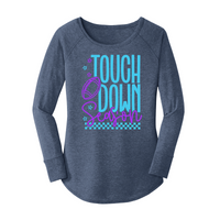 Womens X-Small Navy Heather Long Sleeve Tunic Tee