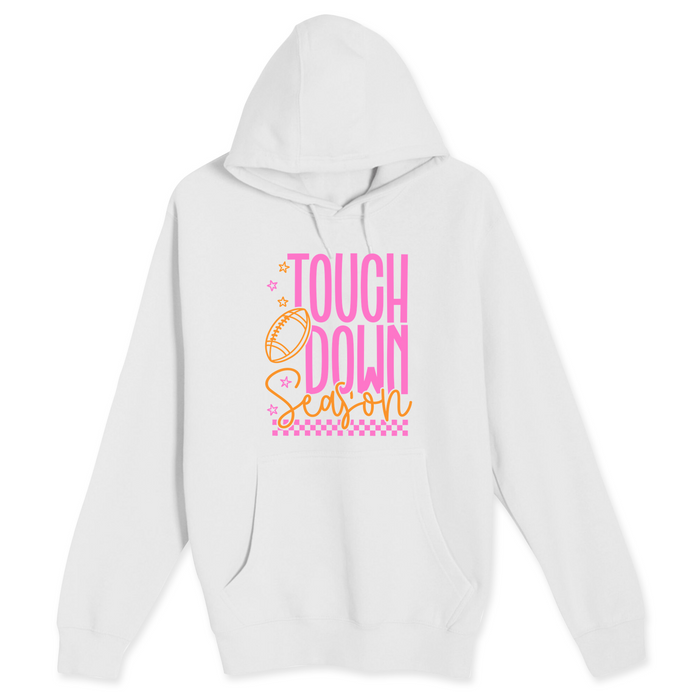 Unisex Small White Pullover Hooded Sweatshirt