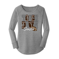 Womens X-Small Grey Long Sleeve Tunic Tee