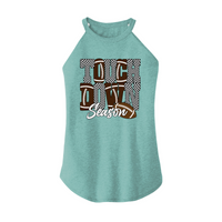 Womens X-Small Teal Rocker Tank Top