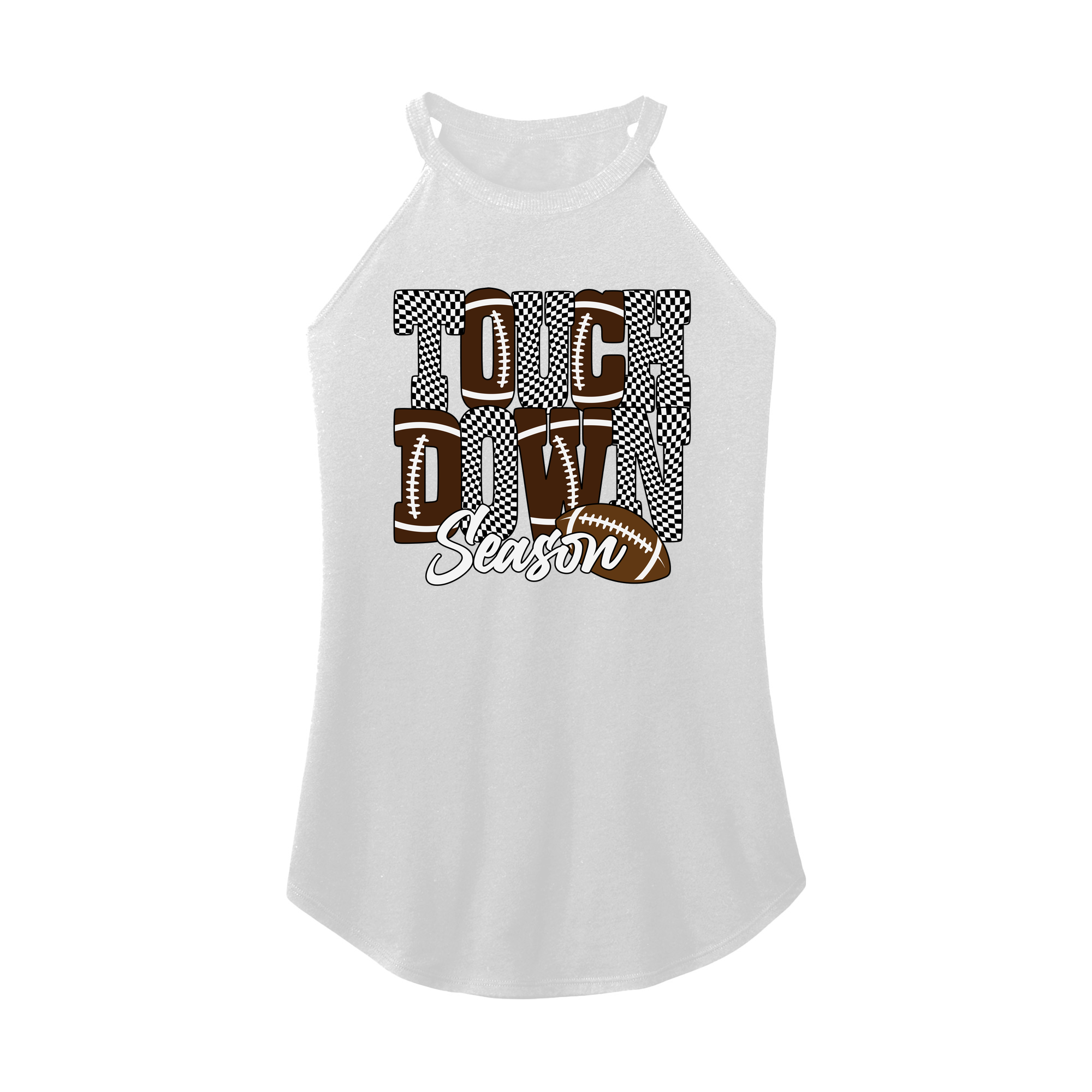 Womens X-Small White Rocker Tank Top