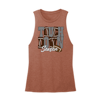 Womens X-Small Brown Muscle Tank