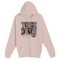 Unisex Small Light Pink Pullover Hooded Sweatshirt