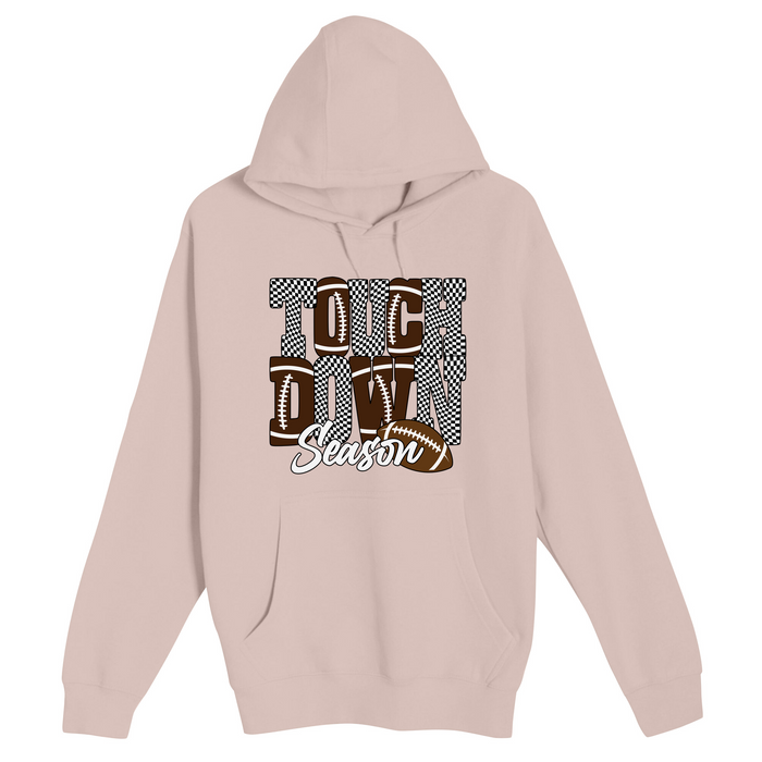 Unisex Small Light Pink Pullover Hooded Sweatshirt
