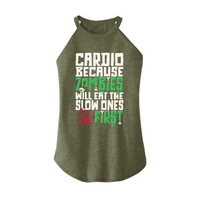 Womens X-Small Military Green Rocker Tank Top