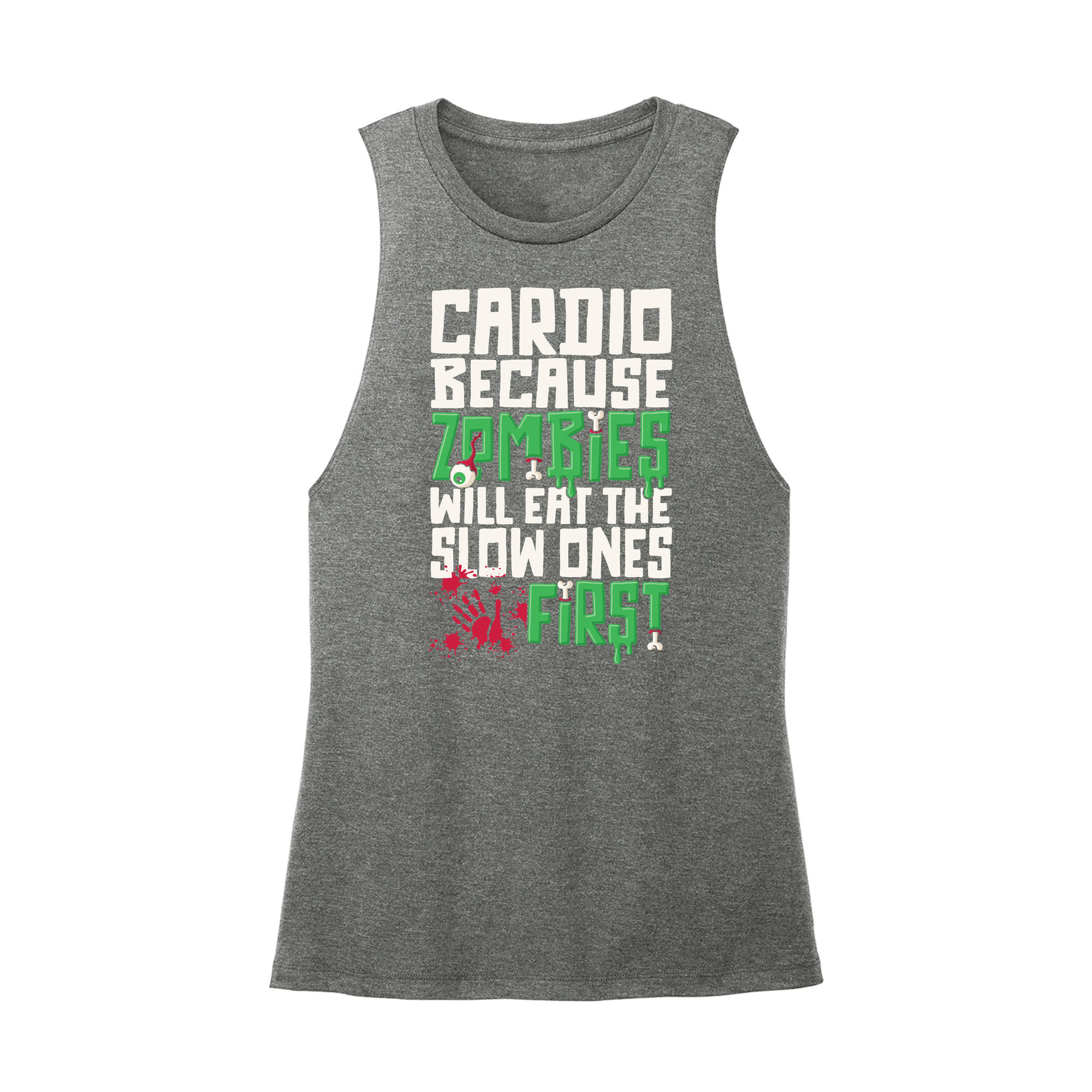 Womens X-Small Dark Gray Muscle Tank
