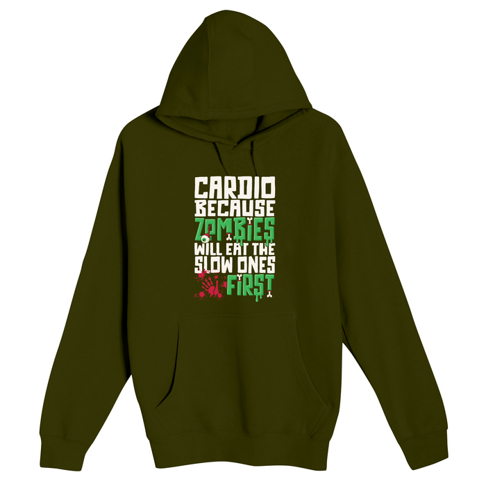 Unisex Small Army Pullover Hooded Sweatshirt