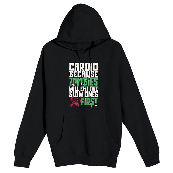 Unisex Small Black Pullover Hooded Sweatshirt