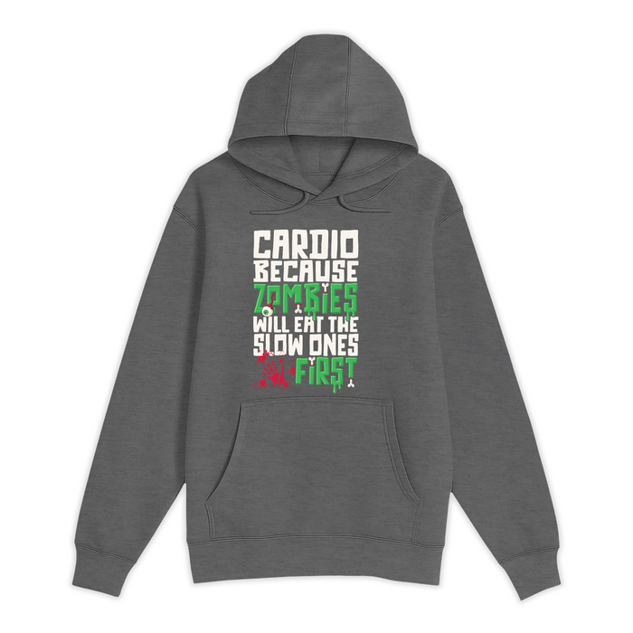 Unisex Small Charcoal Heather Pullover Hooded Sweatshirt