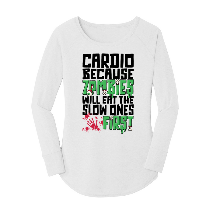 Womens X-Small White Long Sleeve Tunic Tee