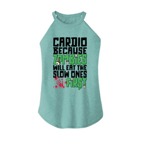 Womens X-Small Teal Rocker Tank Top