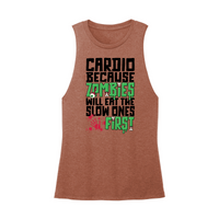 Womens X-Small Brown Muscle Tank