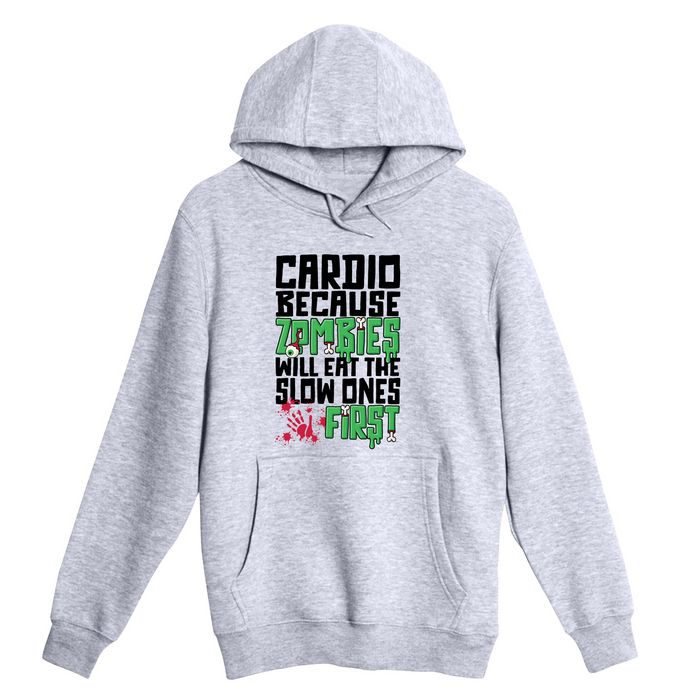 Unisex Small Heather Gray Pullover Hooded Sweatshirt