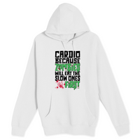 Unisex Small White Pullover Hooded Sweatshirt