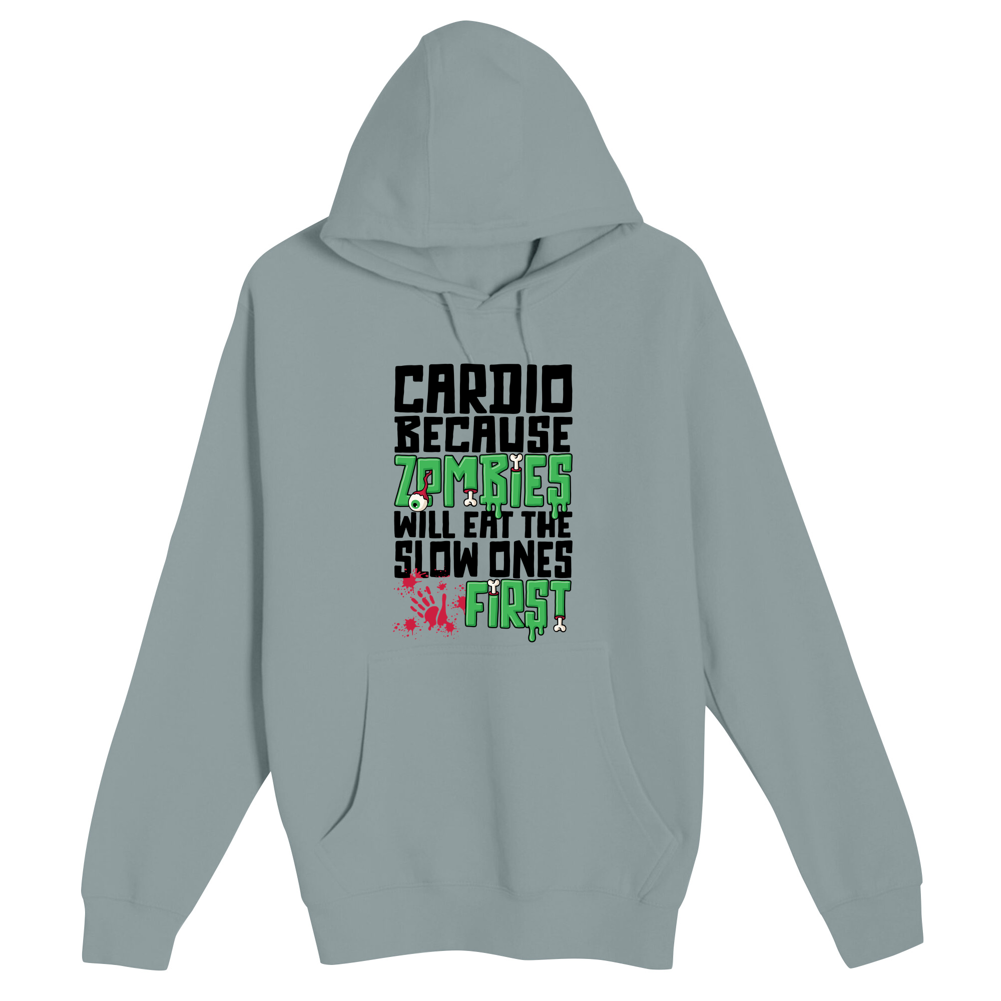 Unisex Small Blue Mist Pullover Hooded Sweatshirt