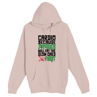 Unisex Small Light Pink Pullover Hooded Sweatshirt