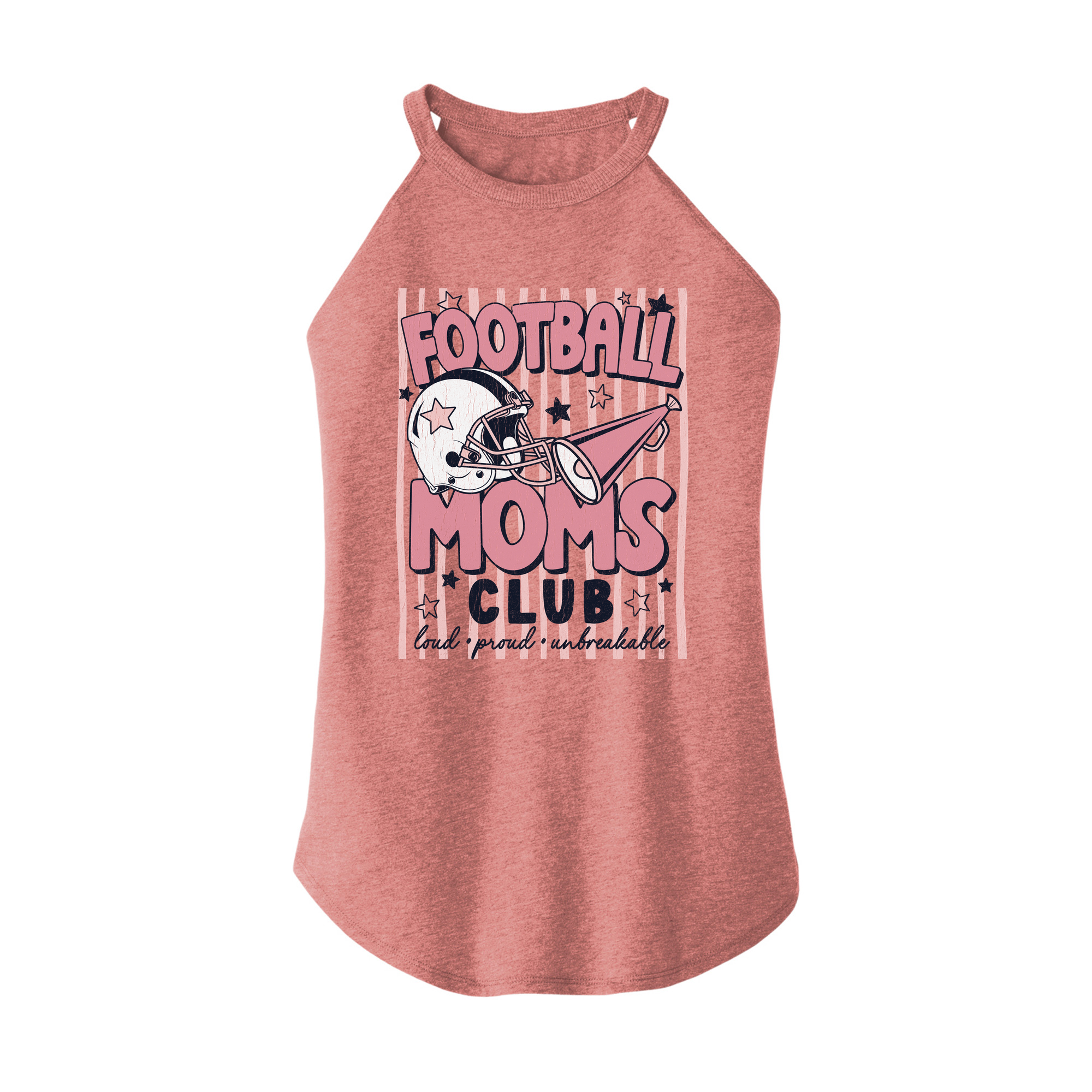 Womens X-Small Light Pink Rocker Tank Top