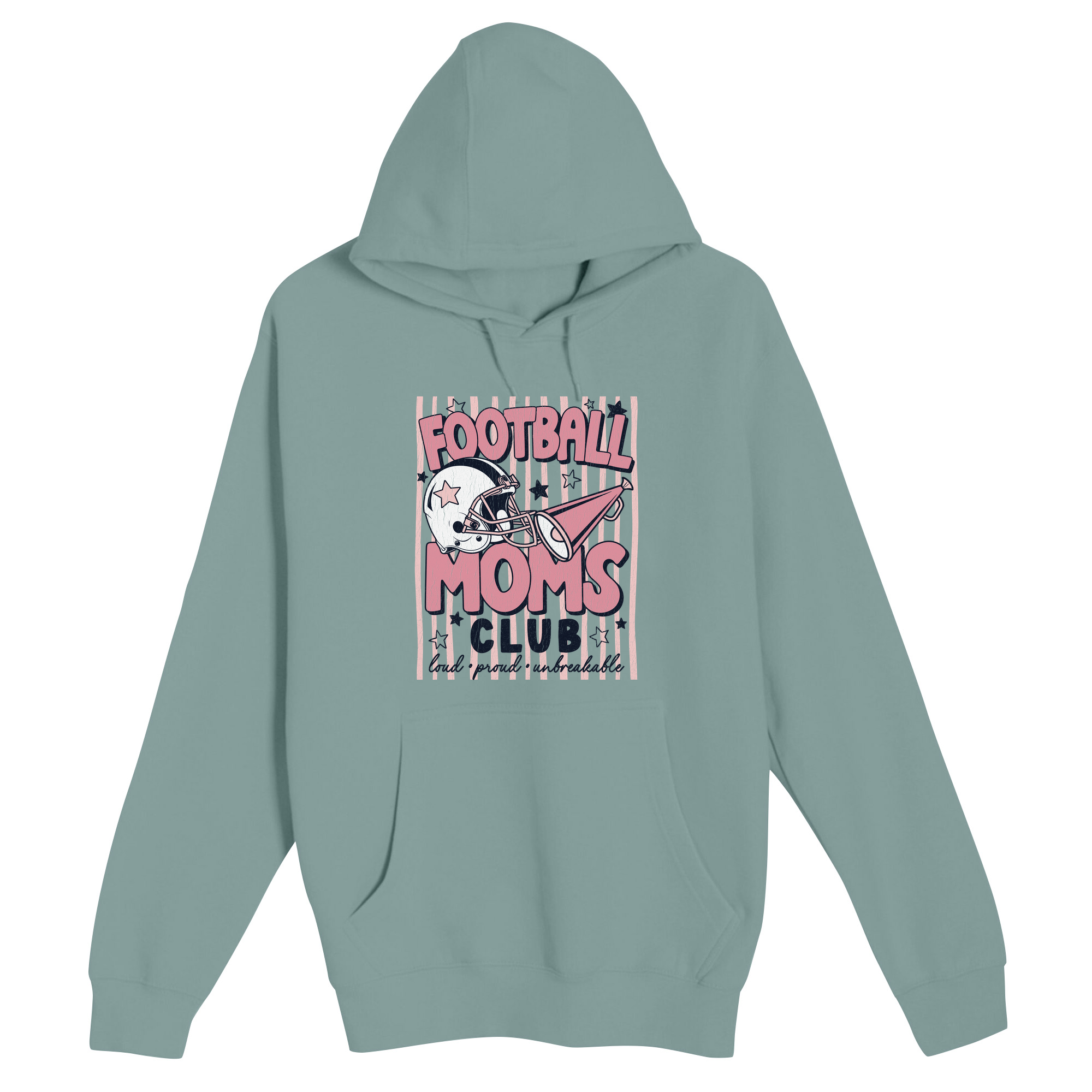 Unisex Small SEA FOAM Pullover Hooded Sweatshirt