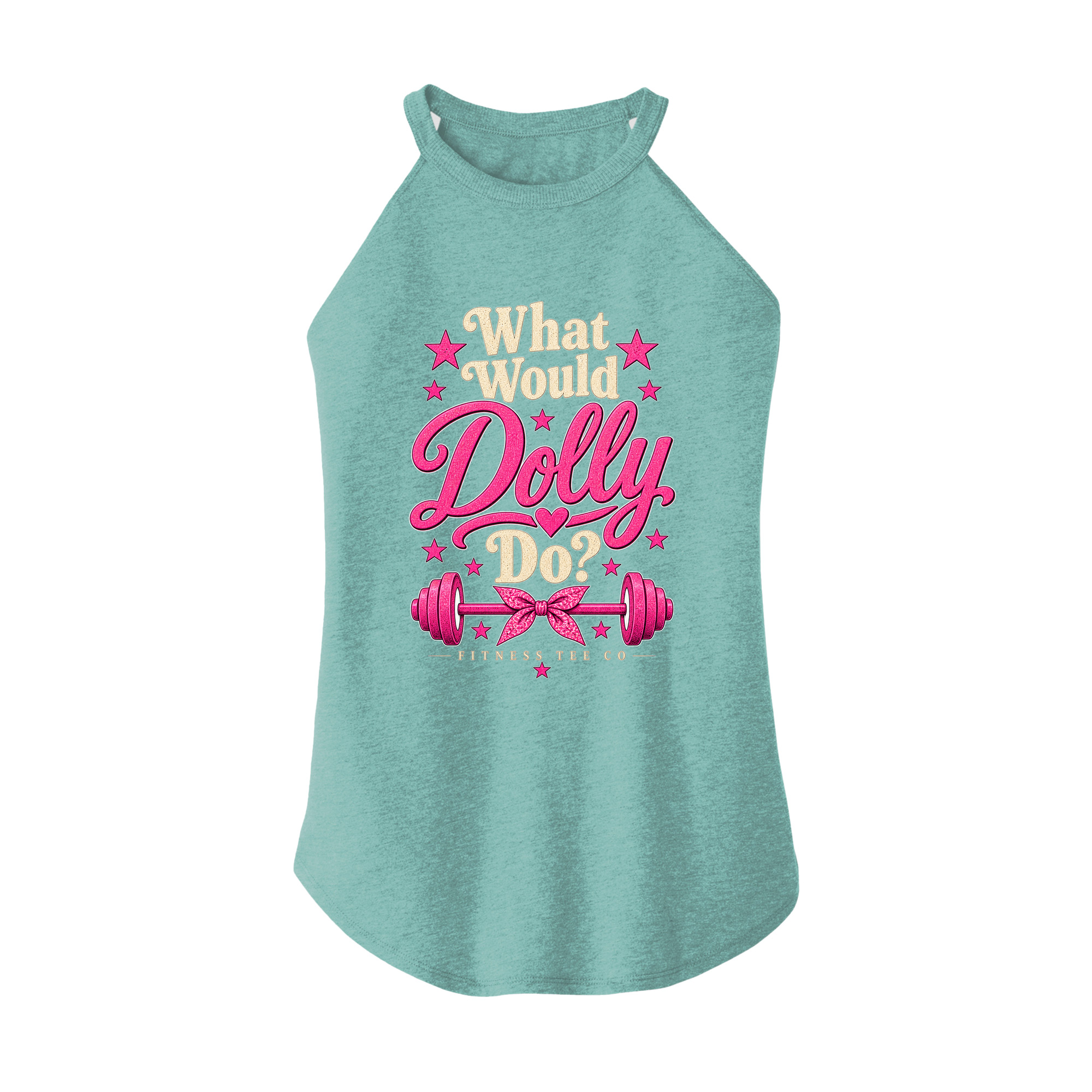 Womens X-Small Teal Rocker Tank Top