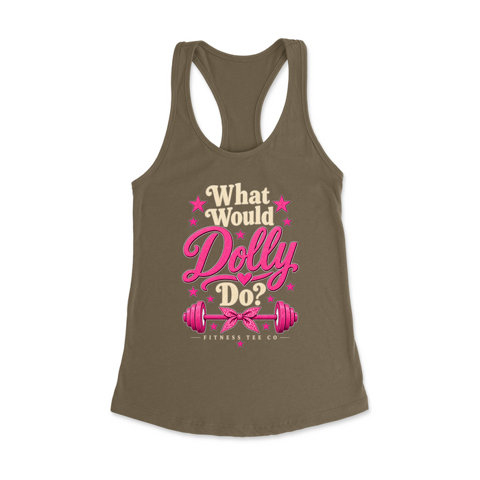 Womens X-Small Military Green Style_Tank Top