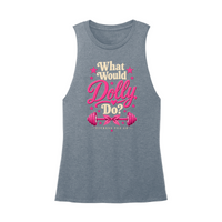 Womens X-Small Teal Muscle Tank