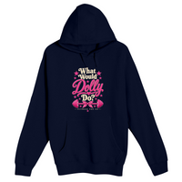 Unisex Small Navy Pullover Hooded Sweatshirt