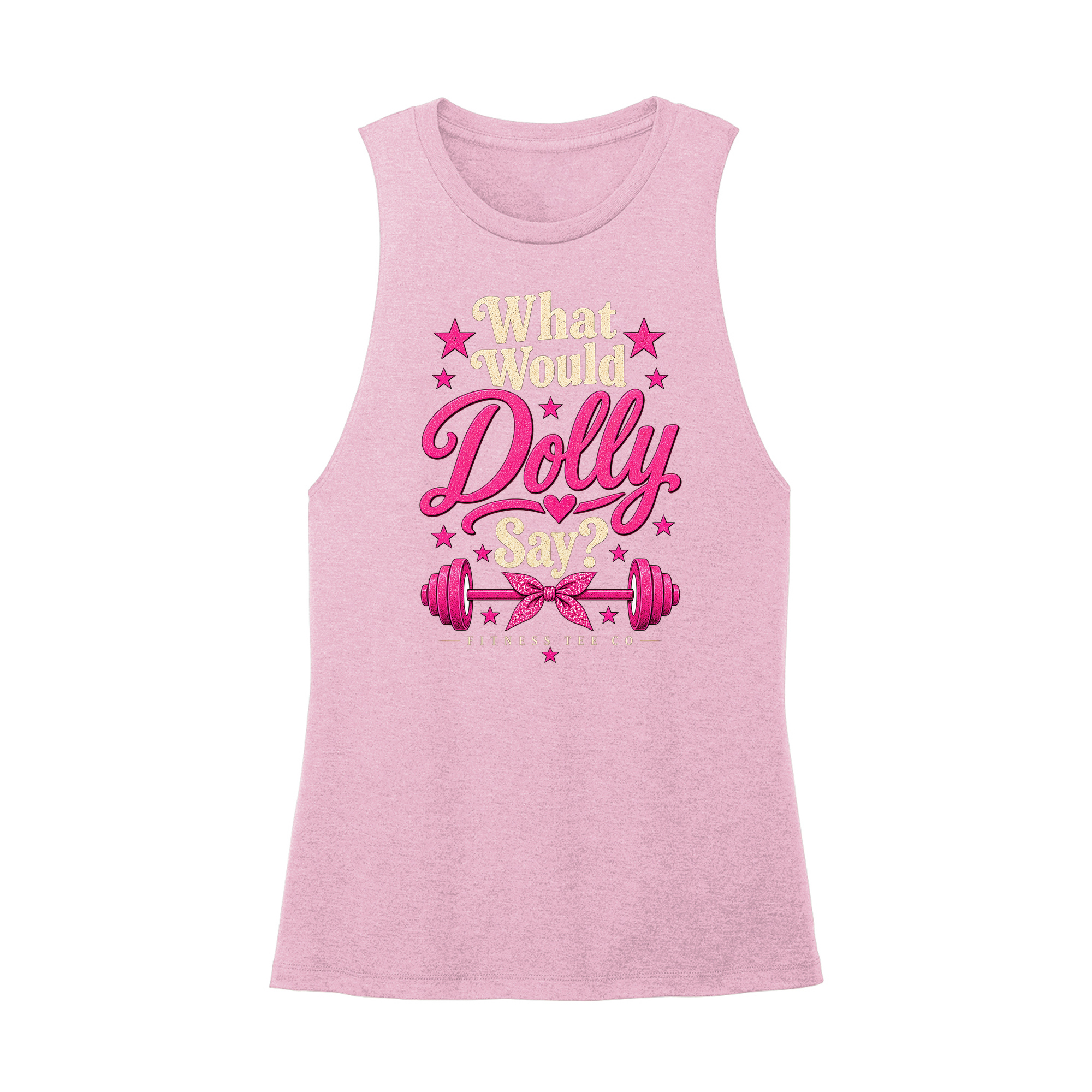 Womens X-Small Light Pink Muscle Tank