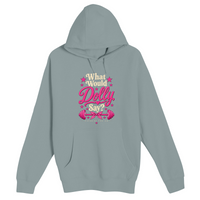 Unisex Small Blue Mist Pullover Hooded Sweatshirt