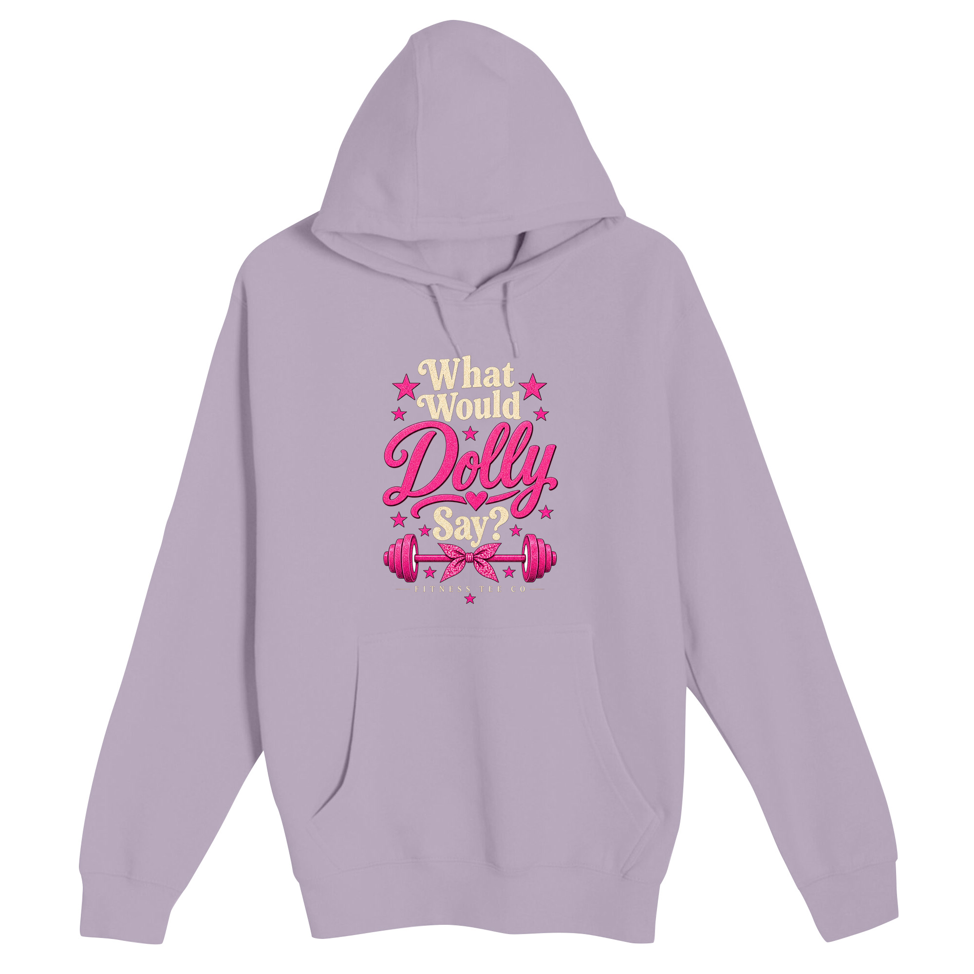 Unisex Small Lilac Pullover Hooded Sweatshirt